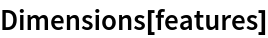 Dimensions[features]
